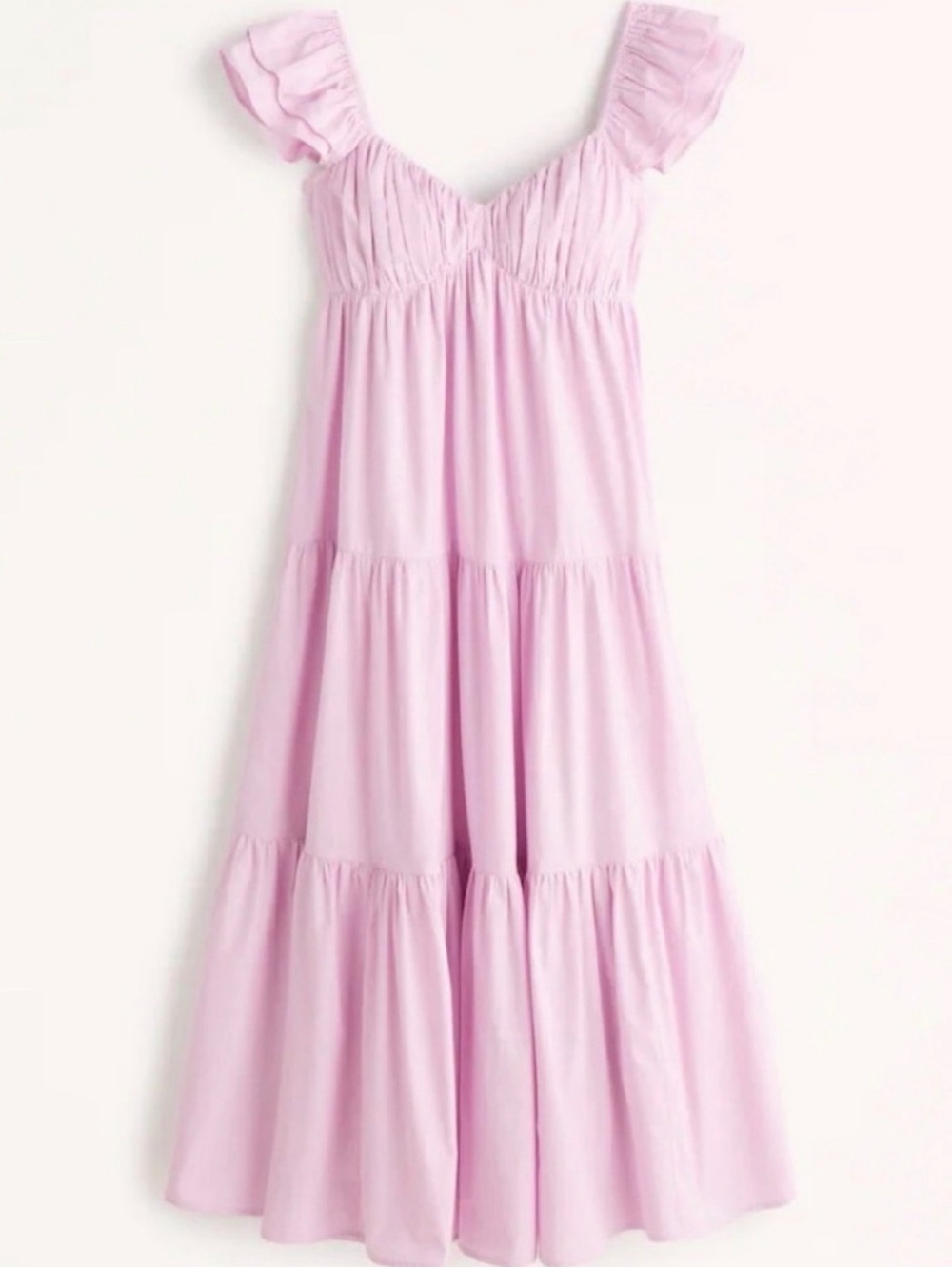 Skies Are Blue Pink Tiered Maxi Dress with Sweetheart Neckline - Picture 2 of 2